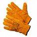 Перчатки спилковые прошиты огнеупорной нитью GWARD Driver Lux (оранжевые)