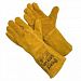 Перчатки Краги GWARD Extra LUX (улучшенные) спилковые без подкладки ОРАНЖЕВЫЕ (12/60)