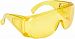 Очки DEXX защитные открытого типа, желтые, с боковой вентиляцией (12)
