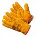 Перчатки спилковые GWARD Driver Lux Zima утепленные с мехом  (оранжевые)