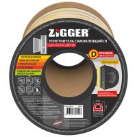 Уплотнитель "D" профиль  9х8мм белый  (100м) "ZIGGER" (6)