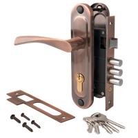 ЗВ Апекс 1023/60-AC замок врезной с ручками (медь) (1/20)