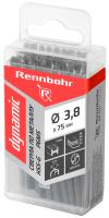 Сверло по металлу  3,8х75мм сталь Р6М5 "Rennbohr DYNAMIC" (20шт) коробка