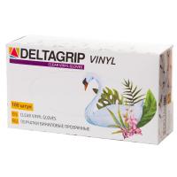 Перчатки виниловые прозрачные "DELTAGRIP" Vinyl 9 L (50/500)