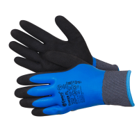 Перчатки УТЕПЛЕННЫЕ  двойные "Gward FREEZE FL" латекс облив СИНИЕ (до -30°С) (10/L) (1/12/120)