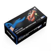 Перчатки латексные Gloves хоз.М синие, СВЕРХПРОЧНЫЕ ADM (10/50)