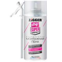 Пена монтажная бытовая всесезонная «ZIGGER PF SUPER COMPACT» 230мл/210г (-10°C до +35°C) (12)