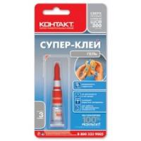 Клей КОНТАКТ Суперклей-ГЕЛЬ 3гр. (12/432)