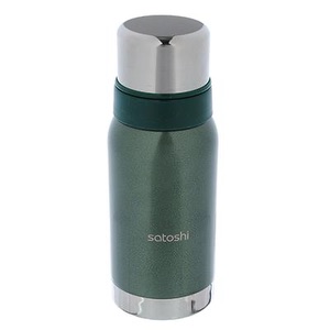 Термос метал. 0,6л  ДЕНАЛИ SATOSHI  с двойной крышкой, узким горлом нерж.ст. Термос метал. 0,6л  ДЕНАЛИ SATOSHI  с двойной крышкой, узким горлом нерж.ст.