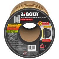Уплотнитель "D" профиль  9х8мм коричневый  (100м) "ZIGGER" (6)