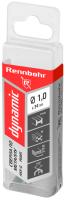 Сверло по металлу  1,0х34мм сталь Р6М5 "Rennbohr DYNAMIC" (20шт) коробка