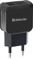 Блок питания USBх2 Defender EPA-13 2.1A 220B черный (200)