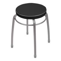 Табурет 4 ножки Элит ТЭЛ1/Ч ЧЕРНЫЙ