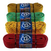 Шнур плетеный полипропиленовый (ПП) с сердечником  8мм х 20м 24-прядный цветной "МДС"