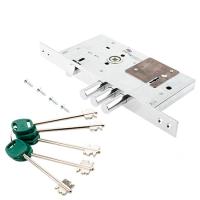 ЗВ КАЛЕ 252/RL (никель) замок врезной сувальдный 5 кл. (Турция)