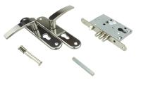 ЗВ Рязань ЗВ4-31/55 замок врезной с ручками без ЦМ (черный жемчуг) 78927 (1/12)