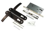 ЗВ Рязань ЗВ4-3 замок врезной с ручками без ЦМ (медь) (1/12)