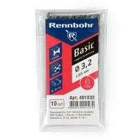 Сверло по металлу ЦХ  3,3х65мм HSS-R "Rennbohr Basic Prom" (10шт/уп)