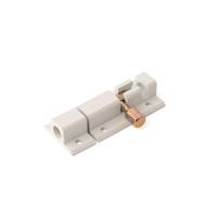 Шпингалет дверной Апекс DB-05-50-W (белый) (20/200)