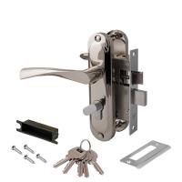 ЗВ АВЕРС замок врезной 0823/60-С-NI с ручками к/в (никель) (1/24)