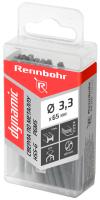 Сверло по металлу  3,3х65мм сталь Р6М5 "Rennbohr DYNAMIC" (20шт) коробка