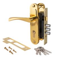 ЗВ Апекс 1023/60-G замок врезной с ручками (золото) (1/20)