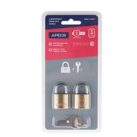 ВС Апекс PDB-20-20 (блистер) (2Locks+3 ключа) замки навесные под один ключ (6/36)