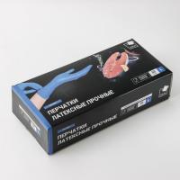 Перчатки латексные Gloves хоз. XL синие (25)