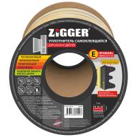 Уплотнитель "E" профиль  9х4мм белый (150м) "ZIGGER" (6)