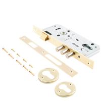 ЗВ КАЛЕ 152/3MR (45 mm) w/b замок врезной без ЦМ (золото)