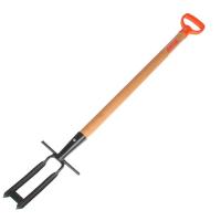 Корнеудалитель с деревянным черенком с упором (V-образная ручка) "Геркулес-Е" (Арти) (5)