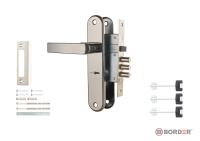 ЗВ Рязань ЗВ9-8/13 замок врезной с ручками 3 ключа (черный жемчуг) (1/12)