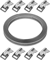 Хомут нержавейка, универсальный (3м-8мм) 8 замков, Профессионал. Зубр