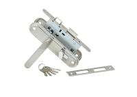 ЗВ S-Locked 155-50-SN замок врезной с ручками мод.609 (кл/верт) (сатин) (18)