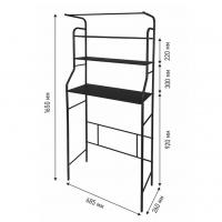 Стеллаж в ванную комнату широкий. ЧЕРНЫЙ