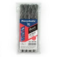 Сверло по металлу ЦХ  10,5х133мм HSS-R "Rennbohr Basic Prom" (5шт/уп)