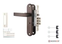 ЗВ Рязань ЗВ9-8/13 замок врезной с ручками 3 ключа (медь) (1/12)