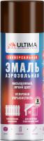 Аэрозоль Ultima эмаль КОРИЧНЕВАЯ-ШОКОЛАДНО (RAL 8017) 520мл (12)