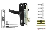 ЗВ Рязань ЗВ4-3 замок врезной с ручками (черный) (1/12)