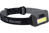 Фонарь налобный КОСМОС H101 3Вт +1 Вт COB ( 3хR6) (24)