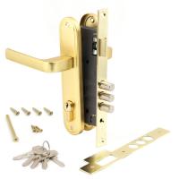 ЗВ Апекс 1526/60-G замок врезной с ручками (золото) (1/12)