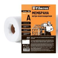 Мембрана строительная ветро-влагозащитная 60м² х 1,6м (тип A) "FIBERON"