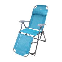 Кресло-шезлонг складное с подножкой К3 (бирюзовый)