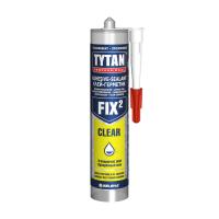 Жидкий гвоздь Клей "TYTAN Professional Fix² Clear" гибридный герметик ПРОЗРАЧНЫЙ 290мл (6)