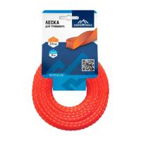 Леска для триммера 2,4мм х 15м квадрат витой "VertexTools" (12/240)