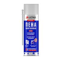Пена монтажная бытовая "ULTIMA" 340мл всесезонная (-10 до +30) выход 25л (12) Пена монтажная бытовая "ULTIMA" 340мл всесезонная (-10 до +30) выход 25л (12)