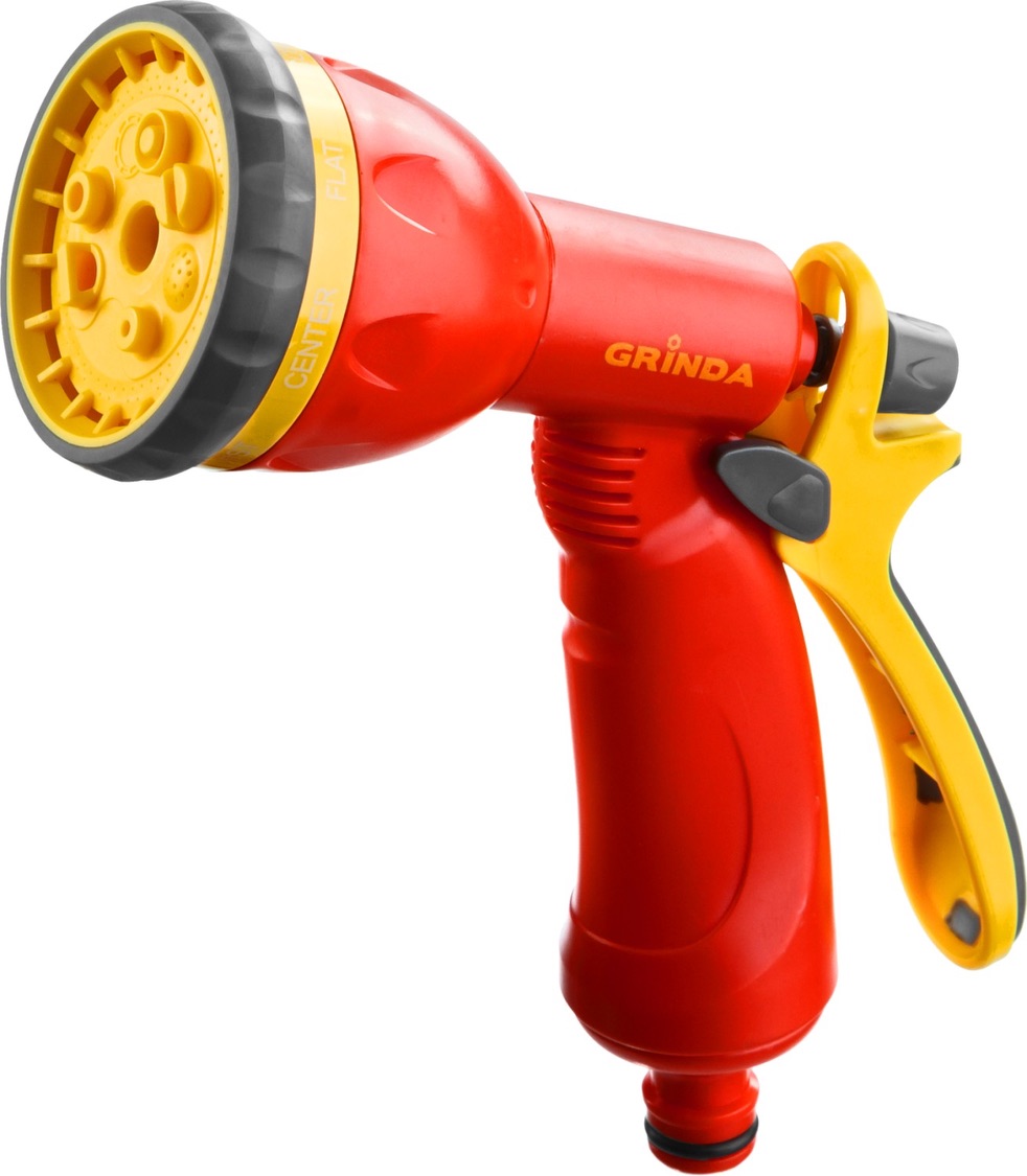 Душ-пистолет с фиксатором GRINDA CLASSIC пластм., 8-ми позиционный (12)