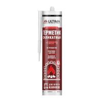 Герметик ОГНЕУПОРНЫЙ "Ultima 1500" силикатный для печей и каминов, 1500 260мл (1/12)
