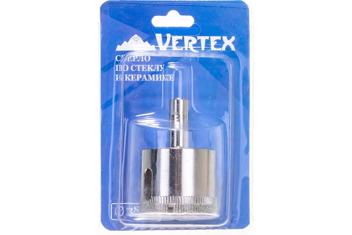 Коронка алмазная по керамограниту ф35мм VertexTools (керамика, стекло) (10)
