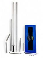 Скребок для уборки снега с крыш 650х255мм мягкий ЭВА, алюм.ручка, угловой 130° (сборный 1,5-3,9м) в Скребок для уборки снега с крыш 650х255мм мягкий ЭВА, алюм.ручка, угловой 130° (сборный 1,5-3,9м) в